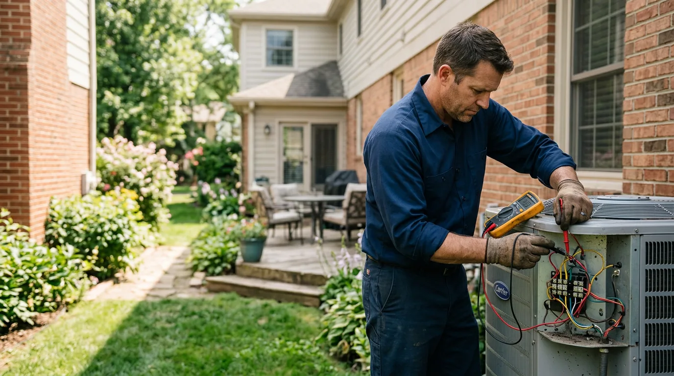 HVAC technician working near Okauchee, WI